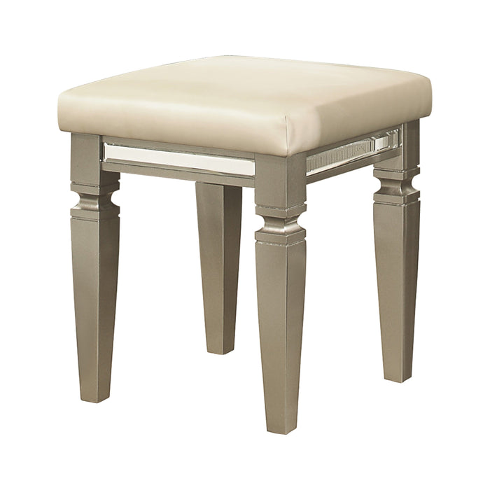 Bijou Champagne Vanity Stool