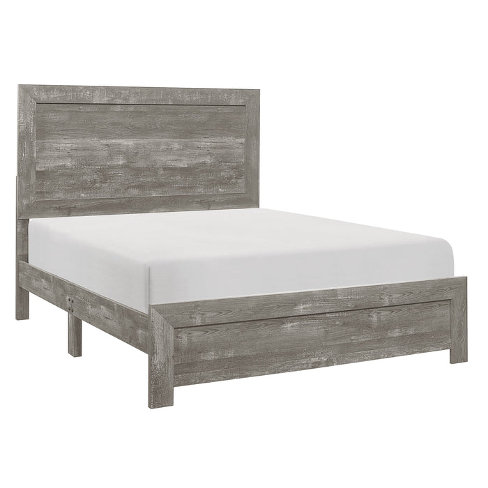 Corbin Gray King Panel Bed