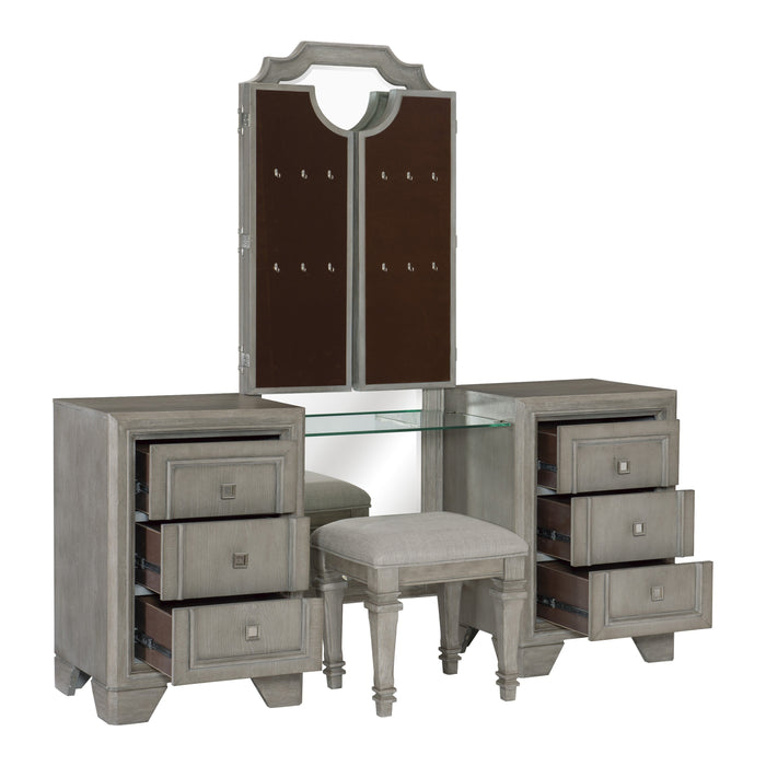 Colchester Gray Vanity Set