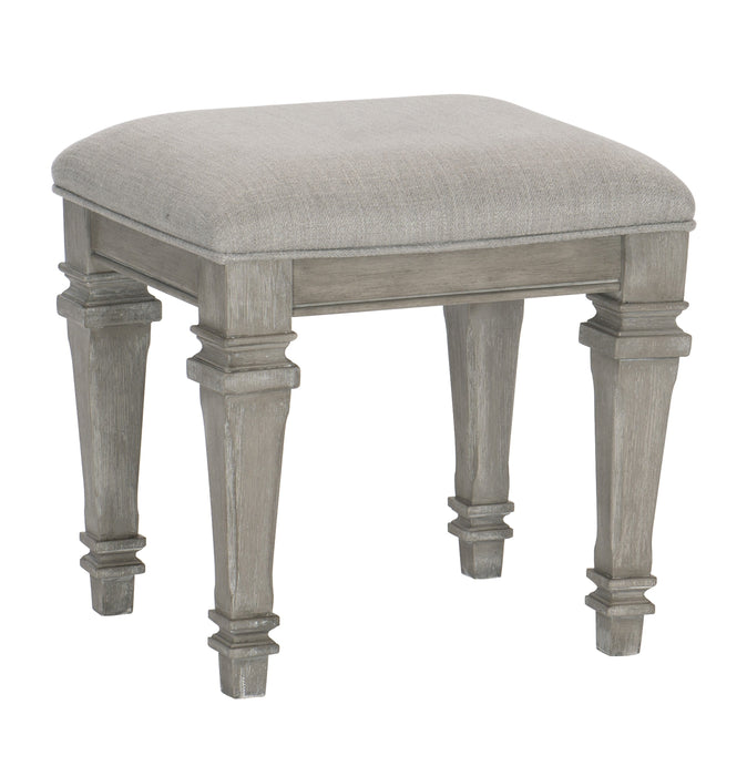 Colchester Gray Vanity Stool