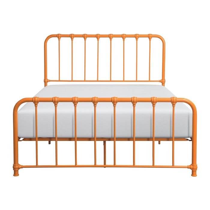 Bethany Orange Queen Metal Platform Bed