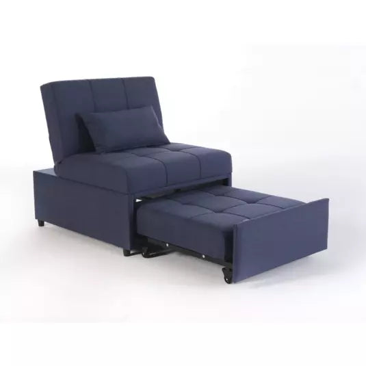 Corvet Navy Mello Pull Out Chair In A Box