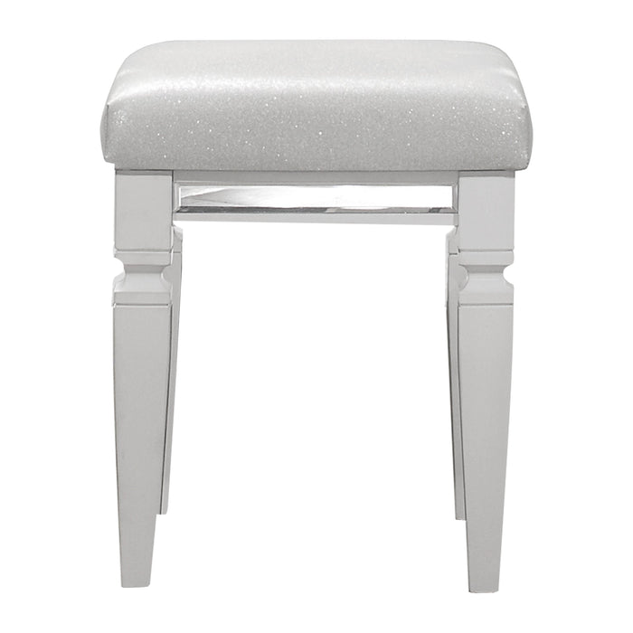 Tamsin White Vanity Stool