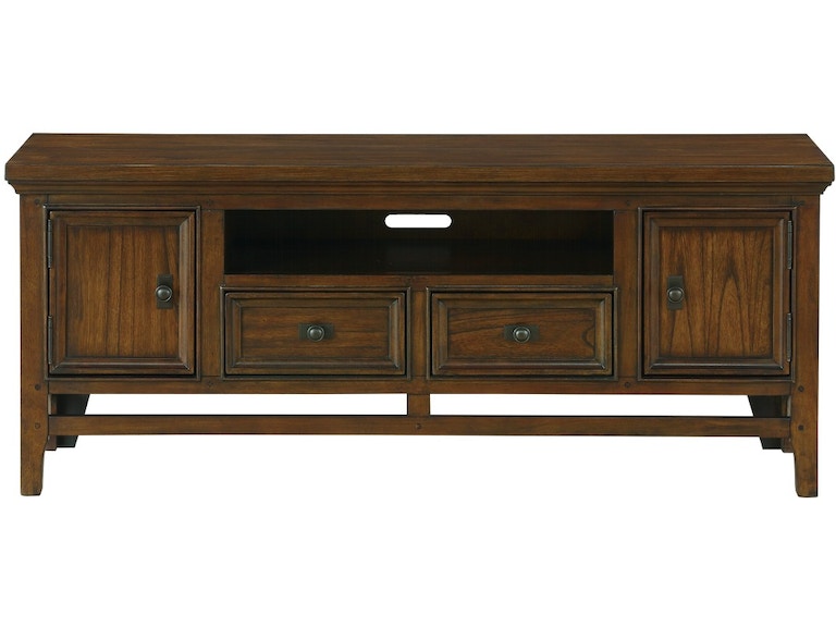 Frazier Brown Cherry 81'' Tv-Stand With Side Piers