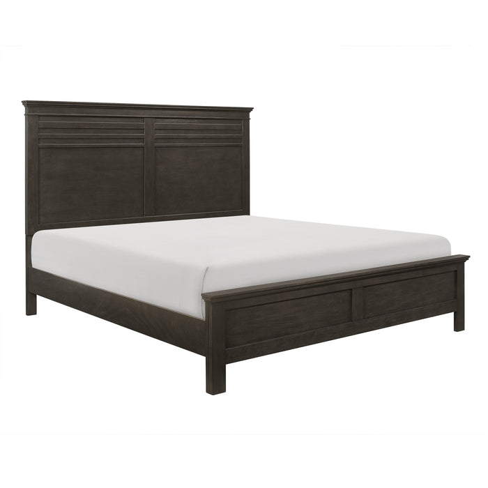 Blaire Farm Charcoal Gray Full Panel Bed