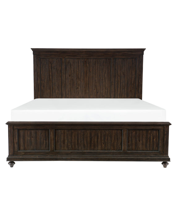 Cardano Driftwood Charcoal Queen Panel Bed