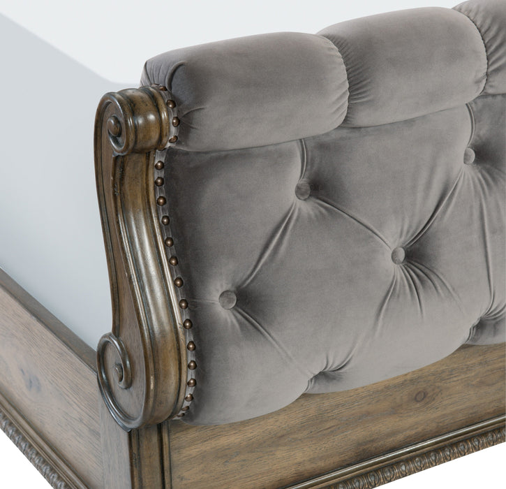 Rachelle Weathered Pecan Queen Bed