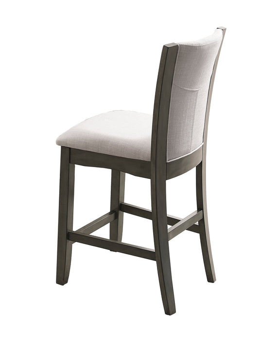 Camelia Gray Counter Height Chair, Set of 2