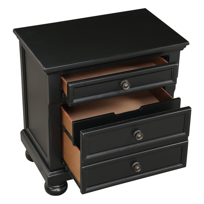 Laurelin Black Nightstand