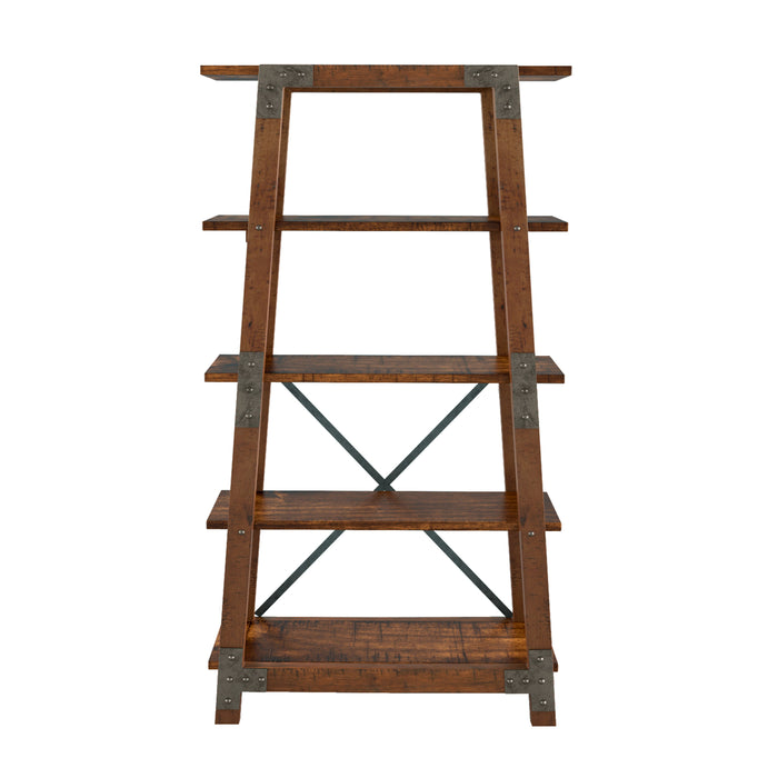 Holverson Rustic Brown Bookcase