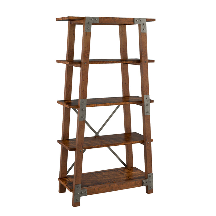 Holverson Rustic Brown Bookcase