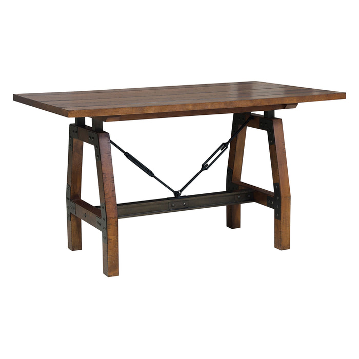 Holverson Rustic Brown Counter Height Table