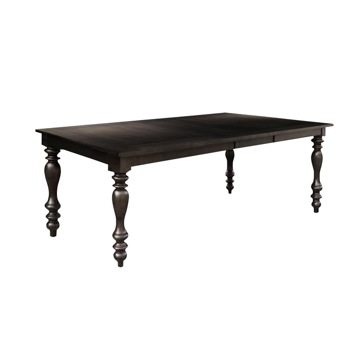 Begonia Grayish Brown Extendable Dining Table