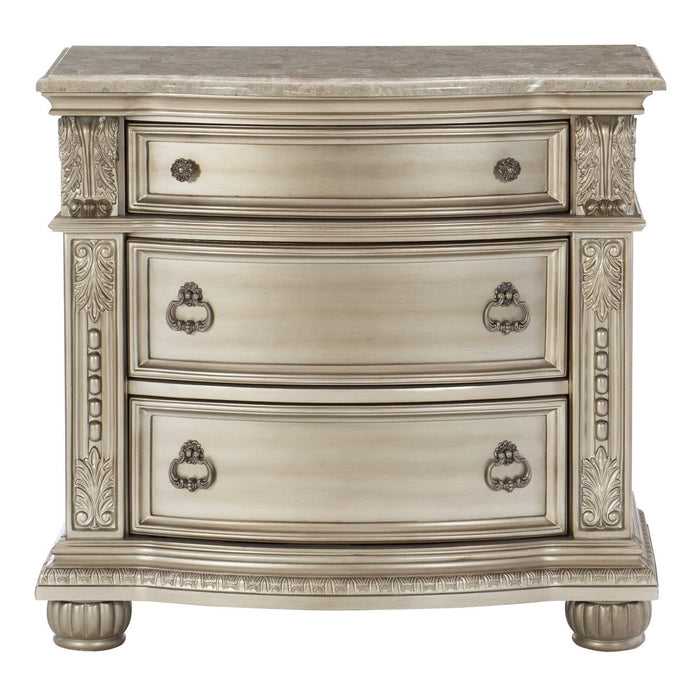 Cavalier Silver Nightstand