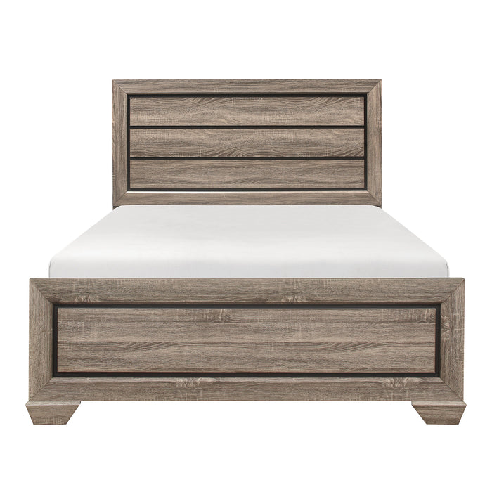 Beechnut Light Elm King Panel Bed