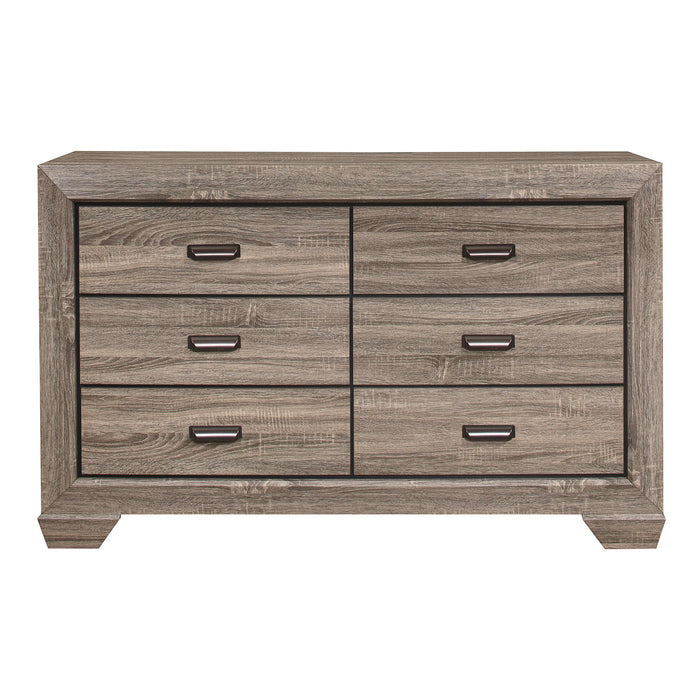 Beechnut Light Elm Panel Bedroom Set