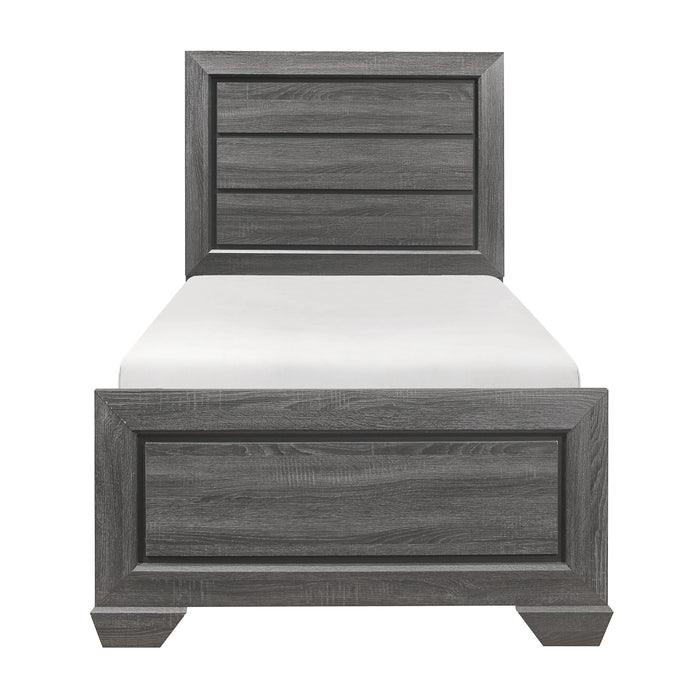 Beechnut Gray Twin Panel Bed