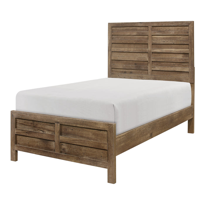 Mandan Weathered Pine Panel Youth Bedroom Set