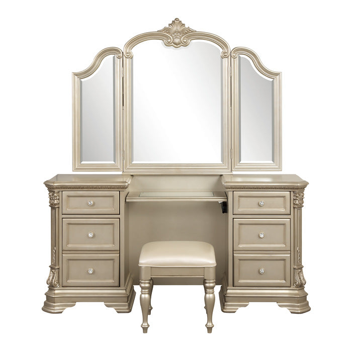 Antoinetta Champagne Vanity Set