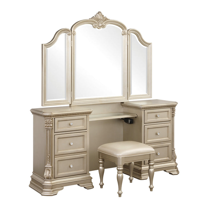 Antoinetta Champagne Vanity Set