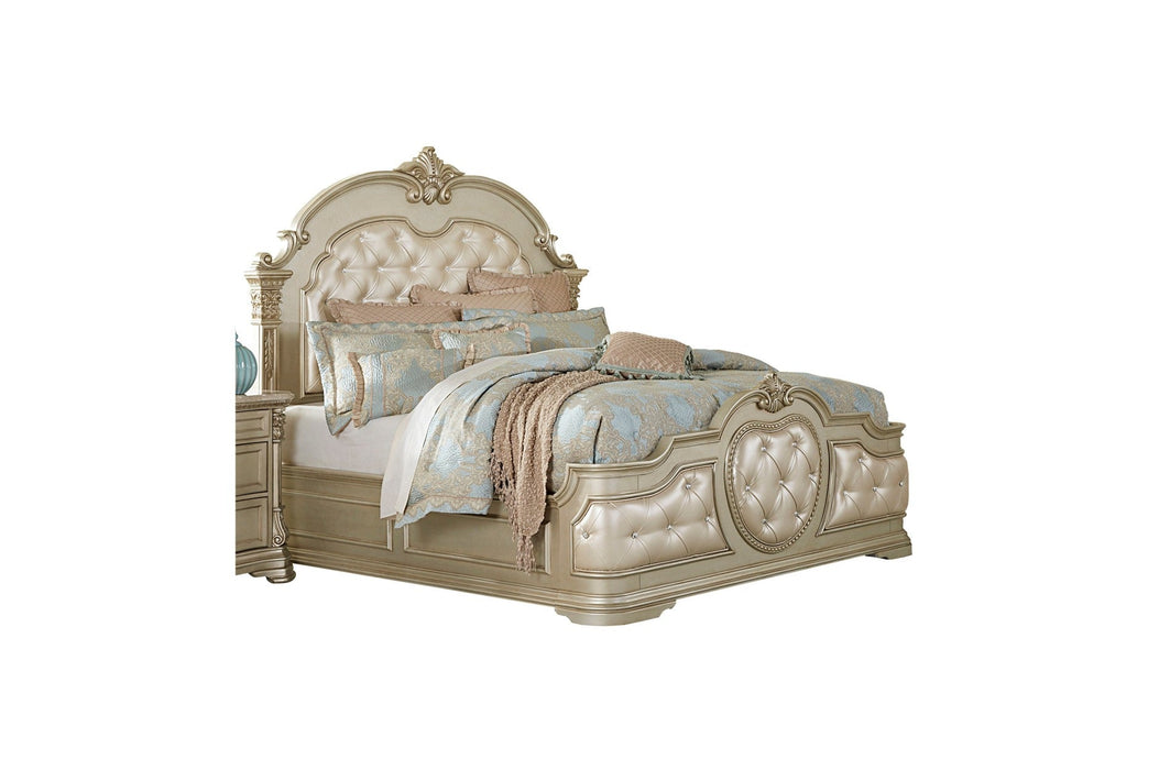 Antoinetta Champagne Queen Panel Bed