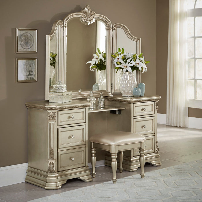 Antoinetta Champagne Vanity Set