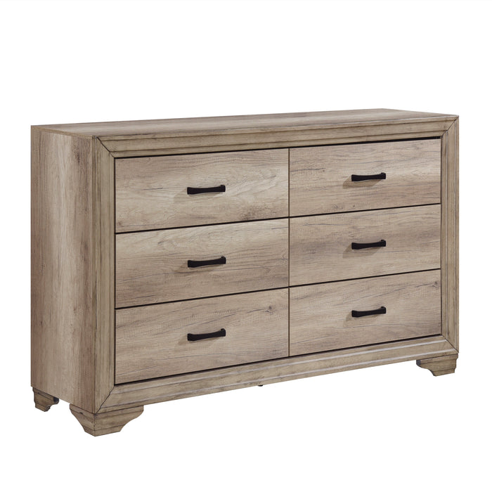 Lonan Rustic Panel Bedroom Set