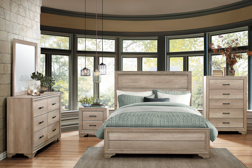 Lonan Rustic Panel Bedroom Set