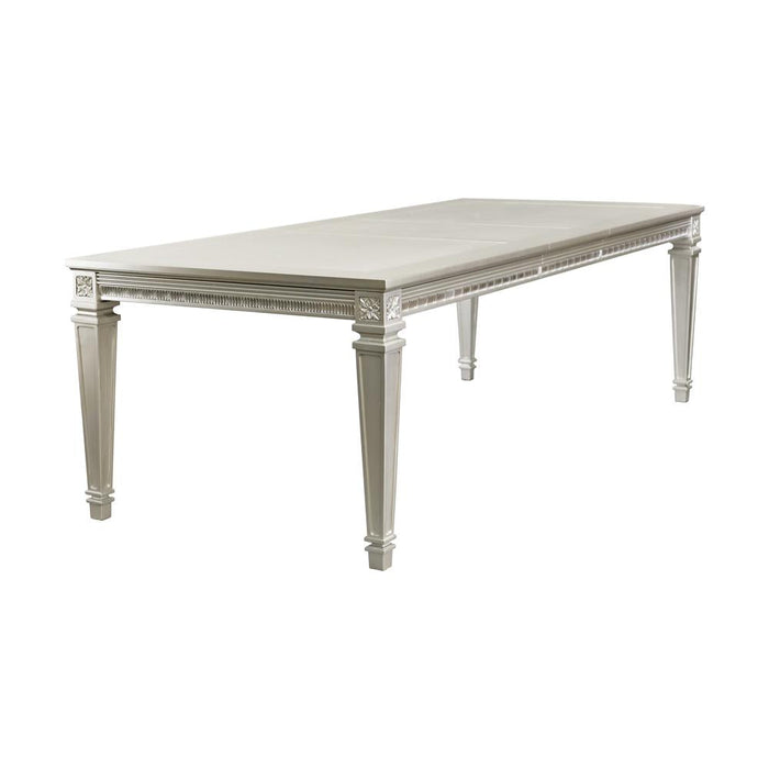 Bevelle Silver Extendable Dining Table