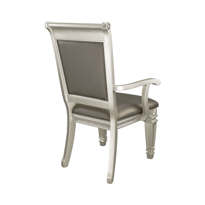 Bevelle Silver Arm Chair, Set of 2