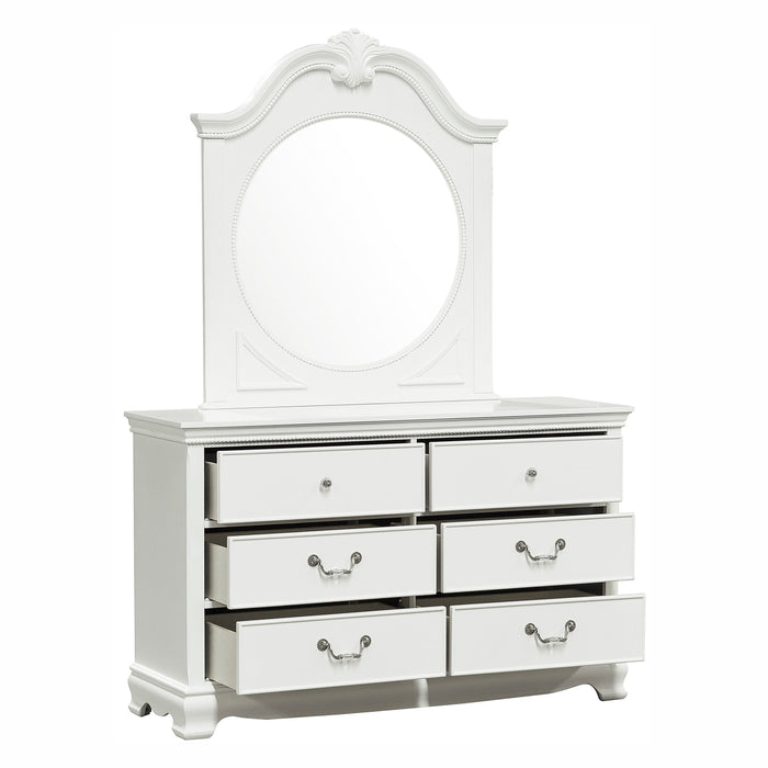 Lucida White Panel Youth Bedroom Set