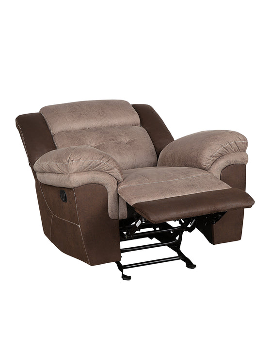 Chai Brown Microfiber Reclining Living Room Set