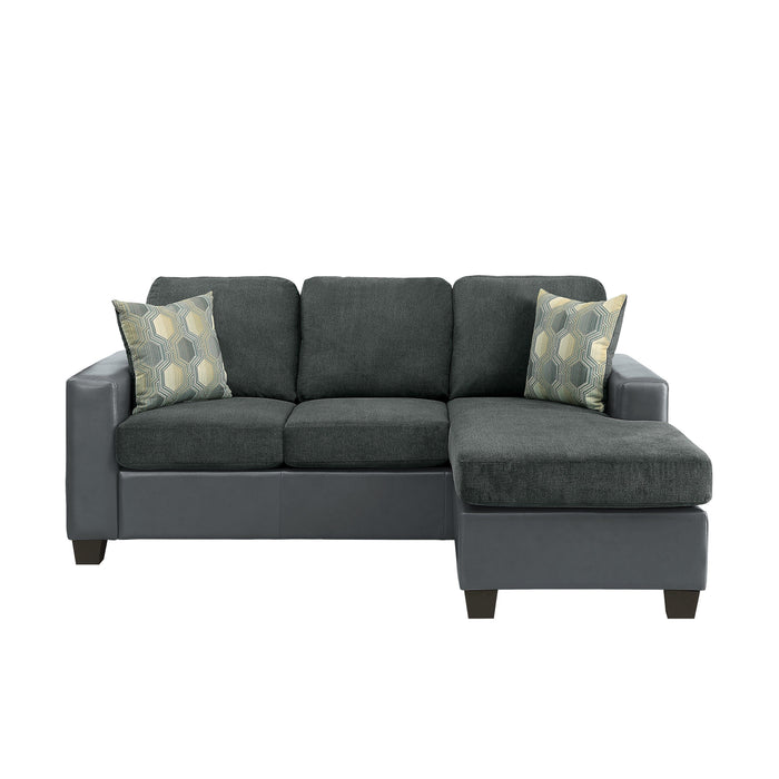 Slater Gray Reversible Sofa Chaise