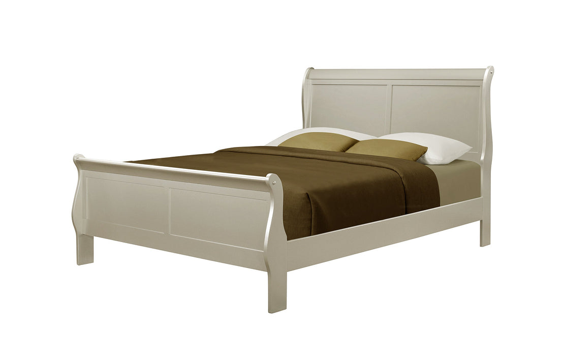 Louis Philip Champagne Sleigh Bedroom Set