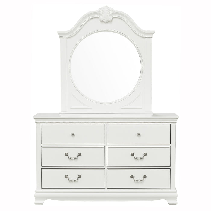 Lucida White Panel Youth Bedroom Set