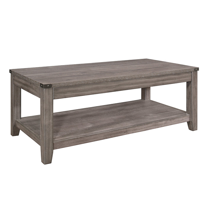 Woodrow Brownish Gray Cocktail Table