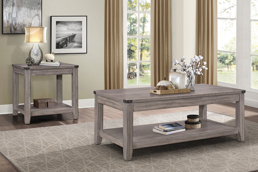 Woodrow Brownish Gray Cocktail Table