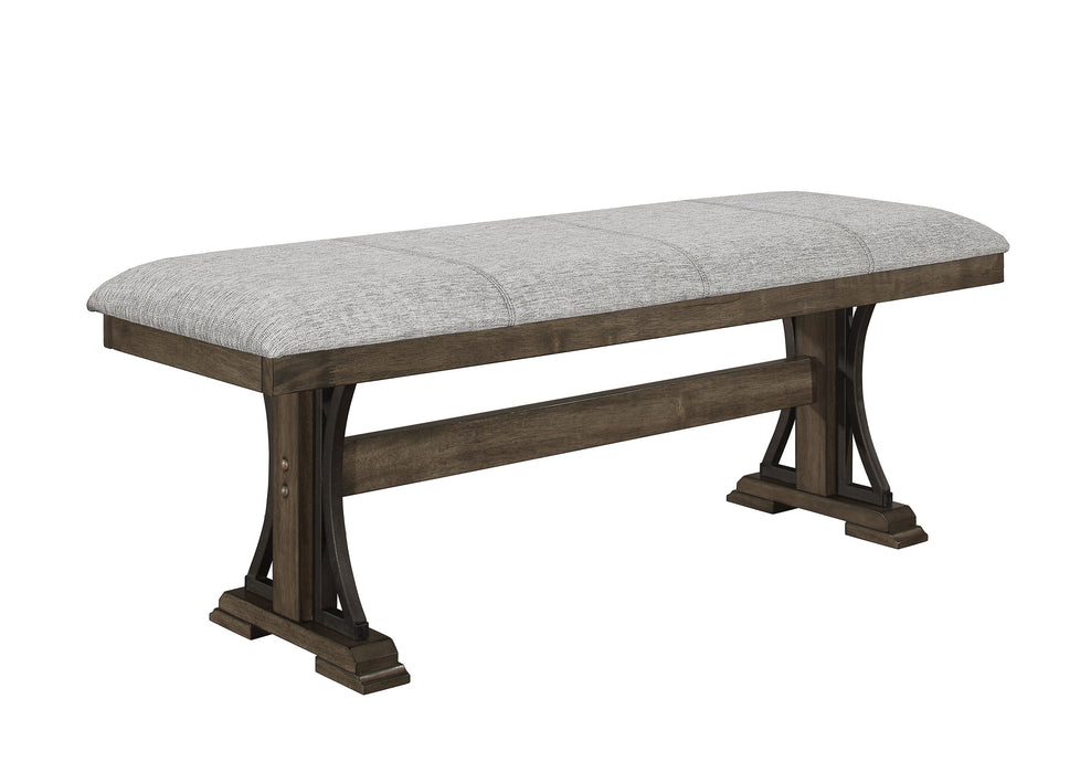 Quincy Grayish Brown Bench