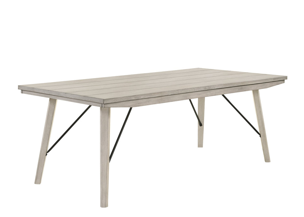 White Sands Chalk White Dining Table