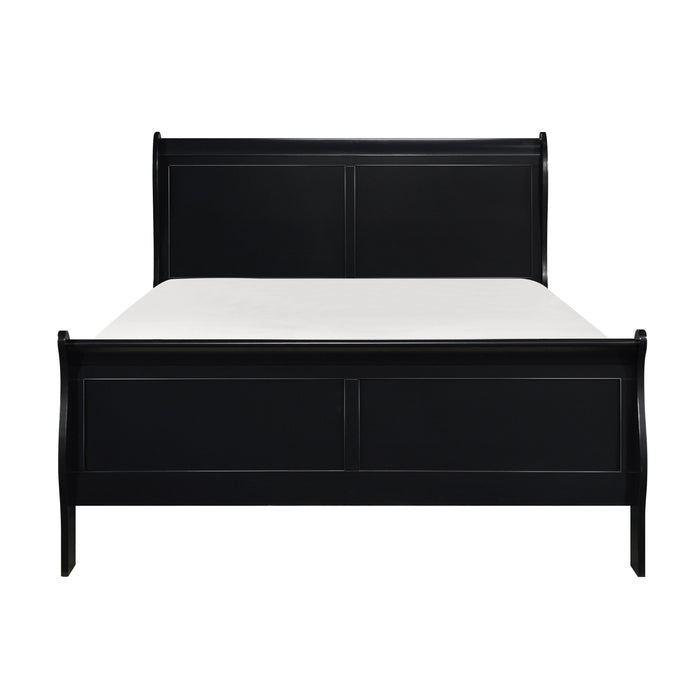 Mayville Black Queen Sleigh Bed