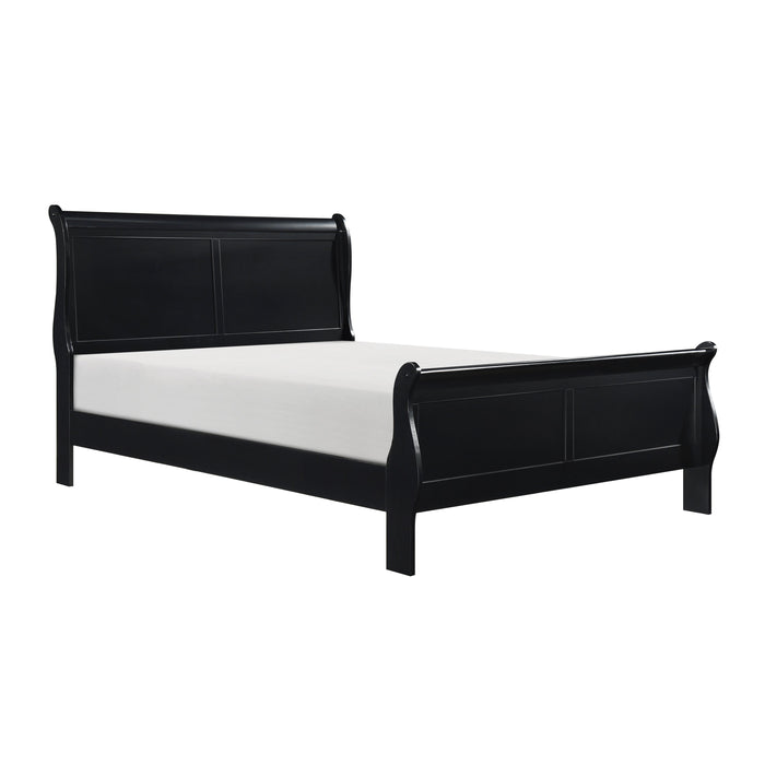 Mayville Black Queen Sleigh Bed