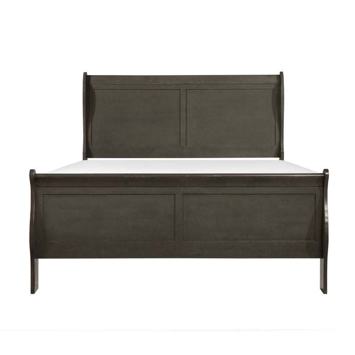 Mayville Stained Gray Queen Sleigh Bed