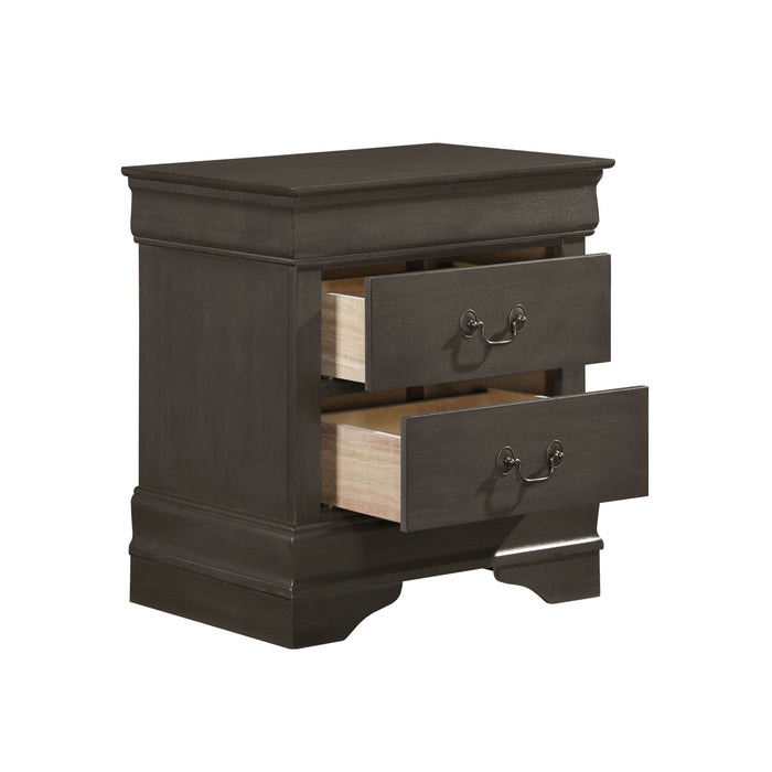 Mayville Stained Gray Nightstand