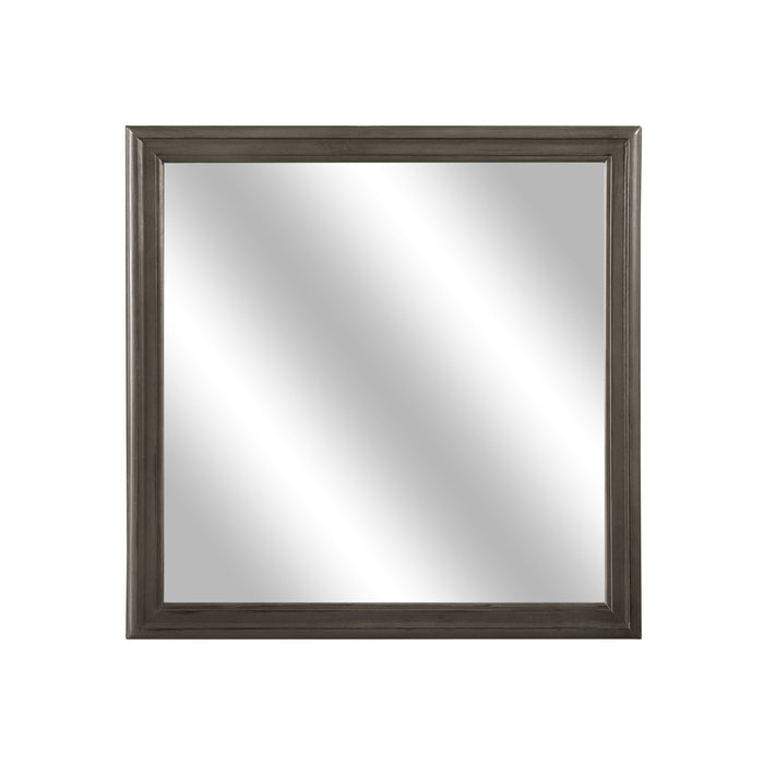 Mayville Stained Gray Mirror