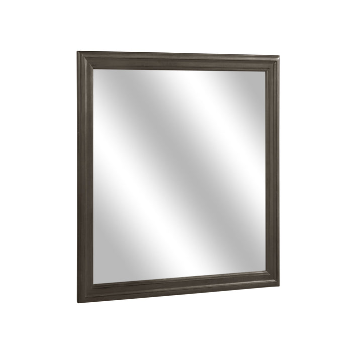 Mayville Stained Gray Mirror