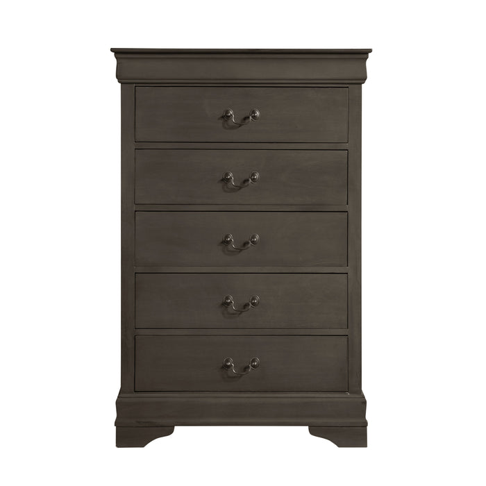 Mayville Stained Gray Sleigh Bedroom Set