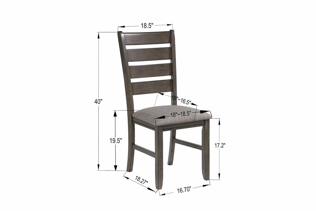 Bardstown Gray Side Chair, Set of 2