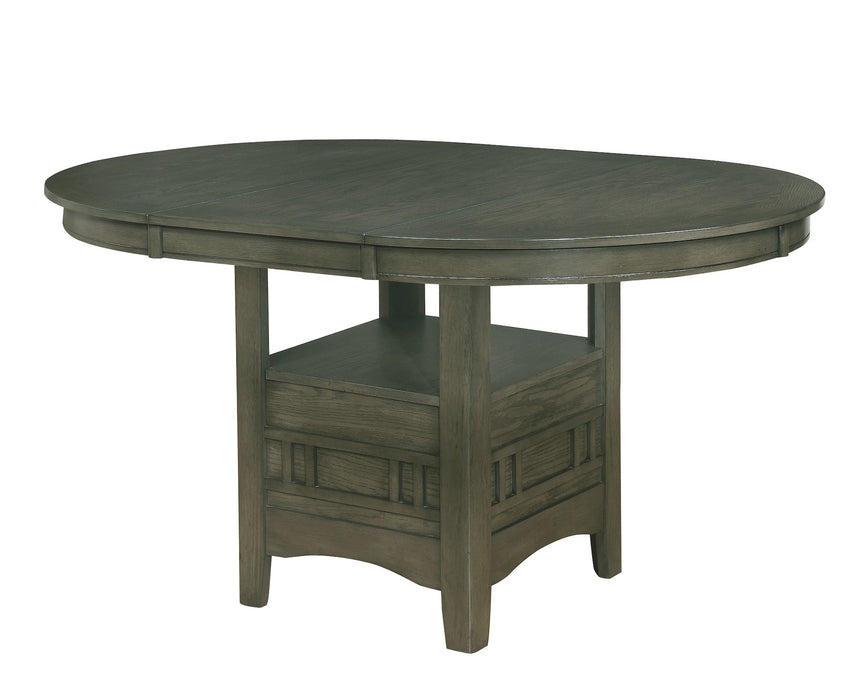 Hartwell Gray Oval Extendable Dining Table