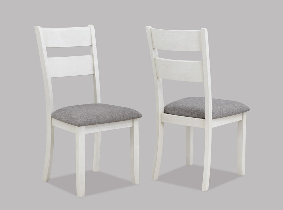 Dakota Chalk/Gray Side Chair, Set of 2