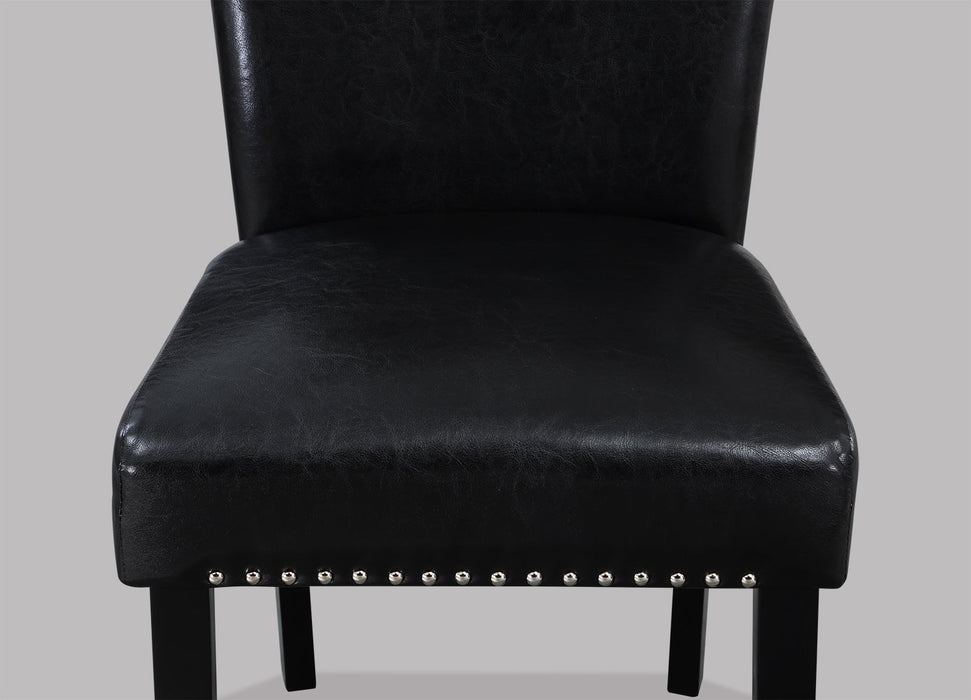 Tanner White/Black Side Chair, Set of 2